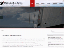 Tablet Screenshot of maritimesanitation.com
